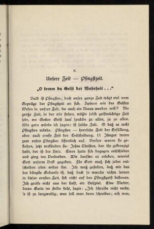 47-53, 6. Unsere Zeit - Pfingstzeit