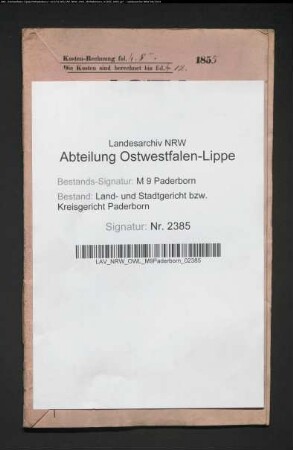 Erblasser: Bartels, Franz: