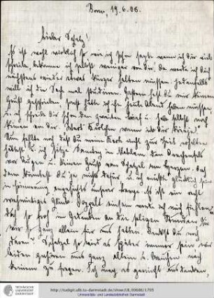 Brief vom 19.06.1908