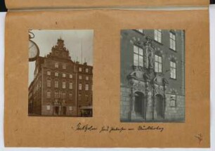 Haus Petersen am Munkbron, Stockholm: Ansicht, Ansicht Eingang (aus: Skizzen- und Fotoalbum 27)