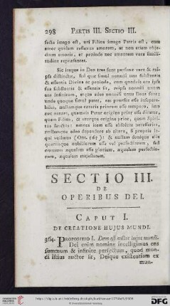 Caput I: De creatione hujus mundi