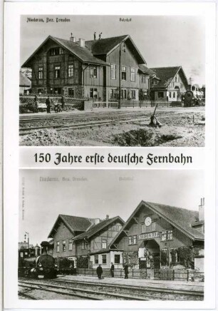 Niederau. Bahnhof historische Aufnahme