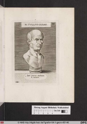 Porträt des Marcus Tullius Cicero.