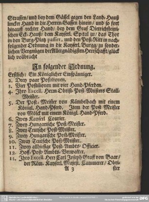In folgender Ordnung