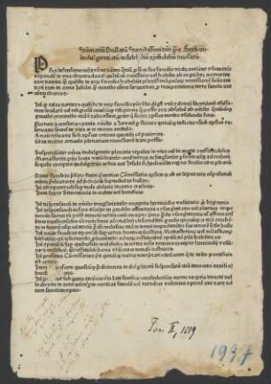 Summarium bullarum indulgentiarum Sixti IV. in subsidium christifidelium concessarum