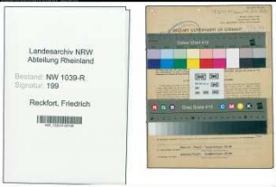 Entnazifizierung Friedrich Reckfort , geb. 16.07.1901 (Architekt)