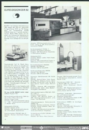 GUTES DESIGN DDR 82 : GUTES DESIGN DDR 82