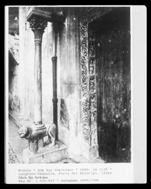 Porta dei Principi — Linker Türrahmen