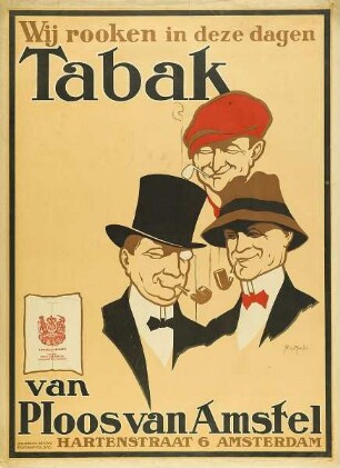 Wij rooken in deze dagen Tabak van Ploos van Amstel