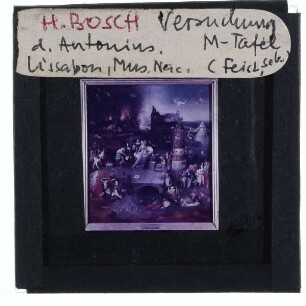 Bosch, Die Versuchung des heiligen Antonius (Lissabon, MNAA 1498 Pint) : Mitteltafel, Detail