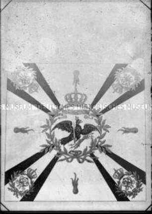 Darstellung der Fahne des Niederrheinischen Füsilier-Regiments "General Ludendorff" Nr. 39