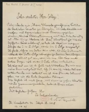 Brief an Ferruccio Busoni : 13.10.1905