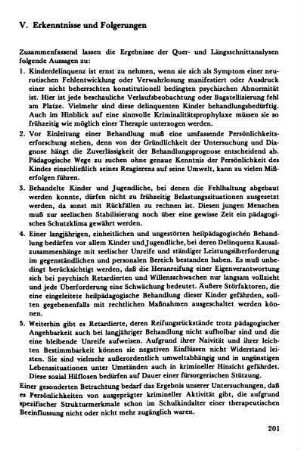 V. Erkenntnisse und Folgerungen