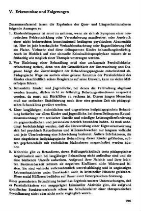 V. Erkenntnisse und Folgerungen