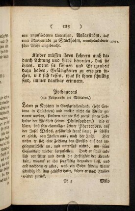 185-198, 2) Kinder müssen ihren Lehrern auch daurch Achtung und Liebe bezeigen, [...]