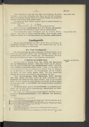 § 6. Feste Zuschlagstoffe