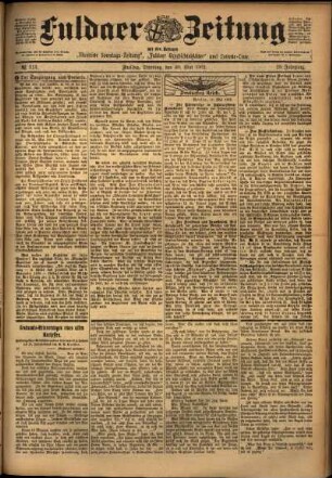Ausgabe vom Dienstag, den 20. Mai 1902.