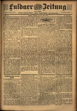Ausgabe vom Dienstag, den 20. Mai 1902.