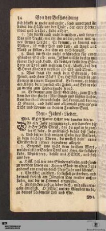 Von der Beschneidung JEsu Christi.