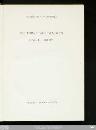 Die Türkei auf dem Weg nach Europa