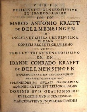 Francisci Dominici Haeberlin A.M. Vilmani Familiae Avgvstae Wilhelmi Conqvestoris Regis Angliae Particvla Diplomatibvs Et Optimis Scriptoribvs Innixa : Specimen Et Prodromvs Maioris Operis