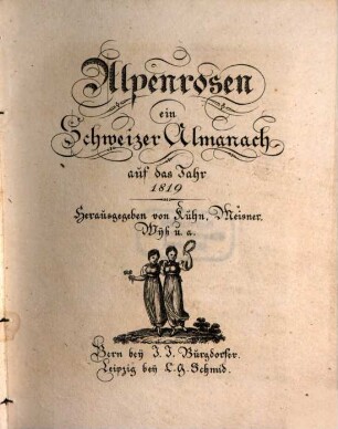 Alpenrosen : auf das Jahr .., 1819
