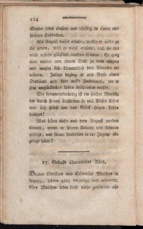 27. Geduld überwindet Alles