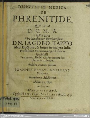 De phrenitide