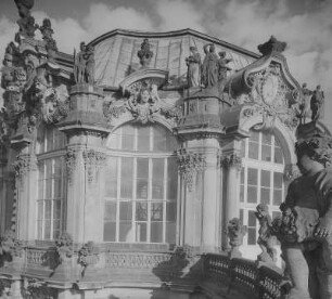 Dresden. Zwinger, Glockenspiel-Pavillon, Obergeschoß von der Bogengalerie J