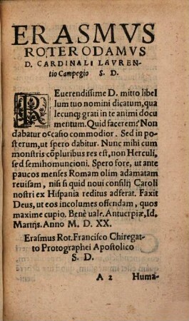 Pars ... Breviorvm Aliqvot D. Erasmi Roterodami Epistolarvm, Qvae iam nuno collatione magni operis Epistolarum sunt emendatae : Cum interpretatione Graecarum uocum, 4