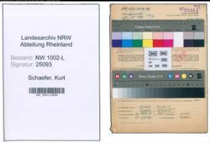 Entnazifizierung Kurt Schaefer , geb. 27.03.1910 (Staatsanwalt)