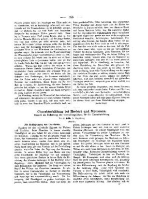 Charakterbildung bei Herbart und Meumann : Speziell die Bedeutung des Vorstellungslebens für die Charakterbildung ; (Schluß)