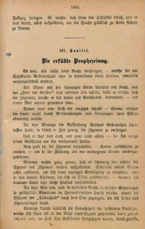 191. Kapitel. Die erfüllte Prophezeiung.