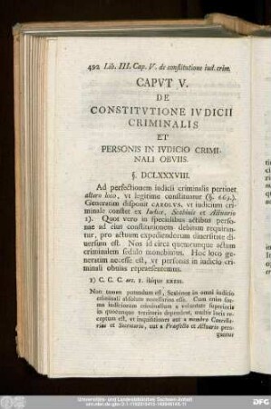 Caput V. De Constitutione Iudicii Criminalis Et Personis In Iudicio Criminali Obviis.