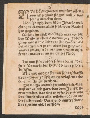 NVn höret Gottes wunder vil/ da || von ich jetzund singen will/