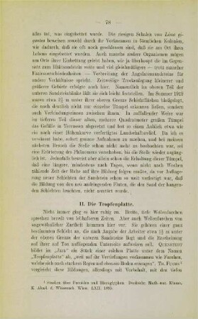 Ueber einige Erscheinungen an schwäbischen Rhät- und Jura-Sandsteinen