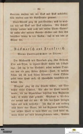 Rückmarsch aus Frankreich