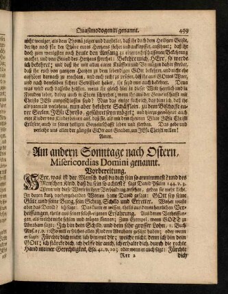 499-519, Am andern Sonntage nach Ostern, Misericordias Domini genannt