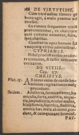 De Vitiis. Cap. 27.