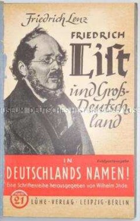 Veröffentlichung über "Friedrich List und Großdeutschland"