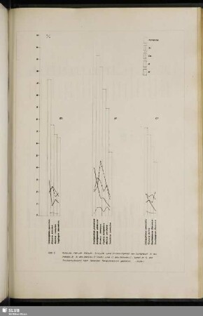 Abb. 5 Rohasche-, Calcium-, Kalium-, Silicium- und Stickstoffgehalt der Süßgräser a) des Gebietes B b) des Gebietes C (Kalk) und c) des Gebietes C (Sand) in % der Trockensubstanz, nach fallenden Rohaschewerten geordnet (Blätter)