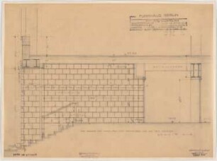 Haus des Rundfunks, Berlin-Charlottenburg: Eingang Masurenallee, Schnitt A-B 1:20