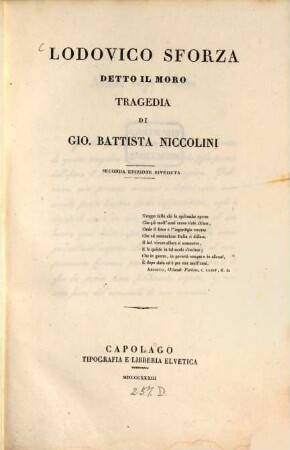 Lodovico Sforza, detto il Moro : Tragedia