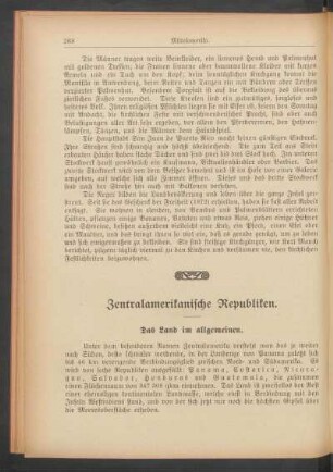 Zentralamerikanische Republiken.