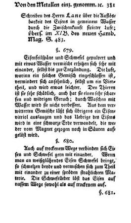 Eisen mit Schwefel und Schwefelleber (§. 679, 680)