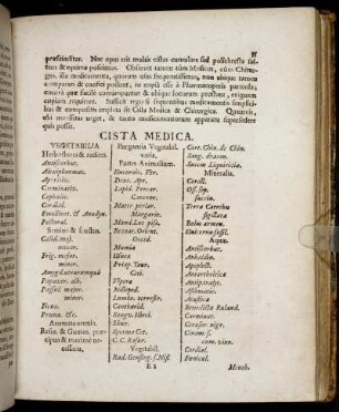 Cista Medica.