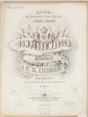 Dom-Pedro-Marsch : für Pianoforte ; op. 179