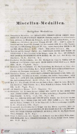 Miscellan-Medaillen (Nr. 15181 - 15729)