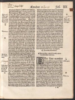 Incipit liber elleh schmoth: quem nos Exodum dicimus.