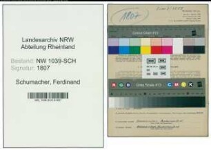 Entnazifizierung Ferdinand Schumacher , geb. 18.09.1888 (Angestellter)